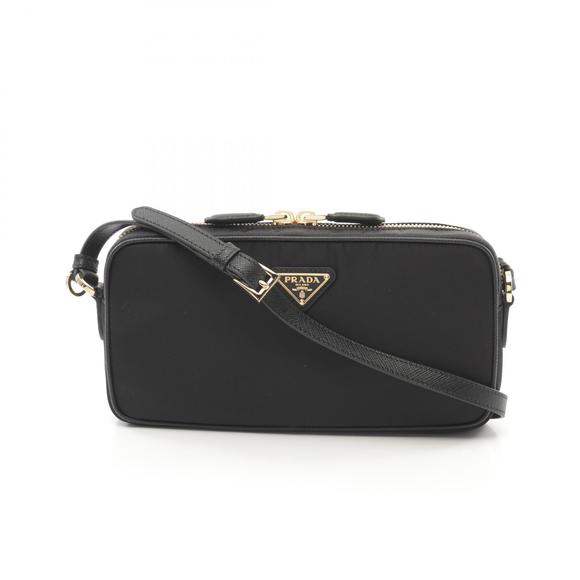 Prada Re Nylon TESSUTOSAFFIANO Shoulder Bag nylon saffiano leather black - Picture 1 of 4